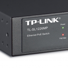 tplink TL-SL1226MP 网络监控24口百兆POE交换机千兆上联