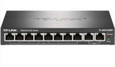 TP-LINK TL-SG1210DP  8+2接口全千兆以太网PoE交换机 8口千兆 PoE供电